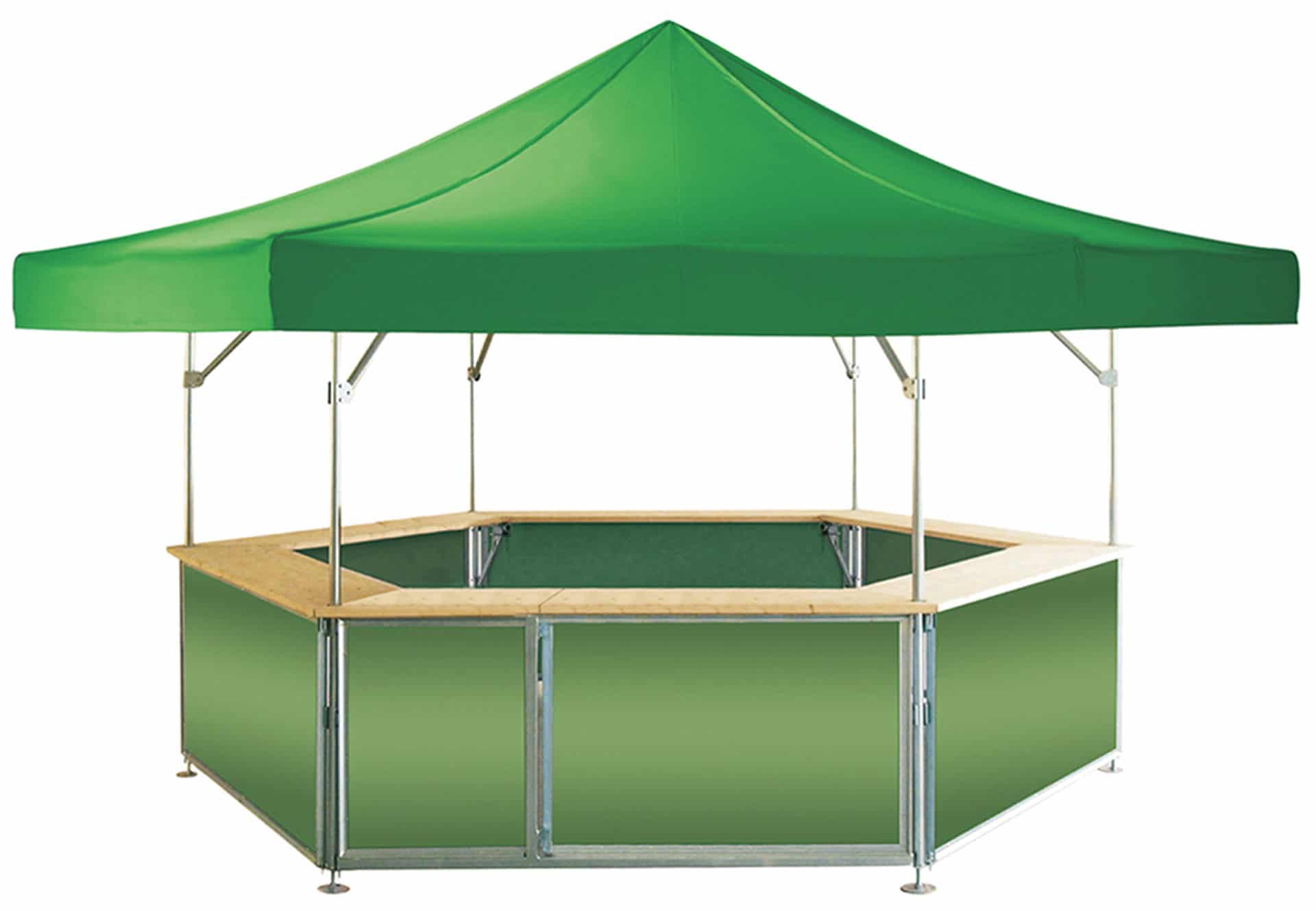 Gazebo pieghevole Qualytent Chiosco verde 01 Gazebo pieghevole Qualytent Chiosco verde 01
