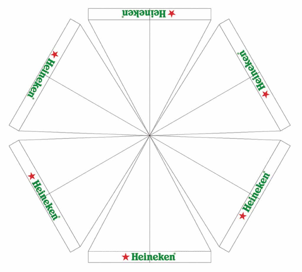 Qualytent Branding coperture – heineken – 01 Qualytent Branding Dächer - heineken - 01