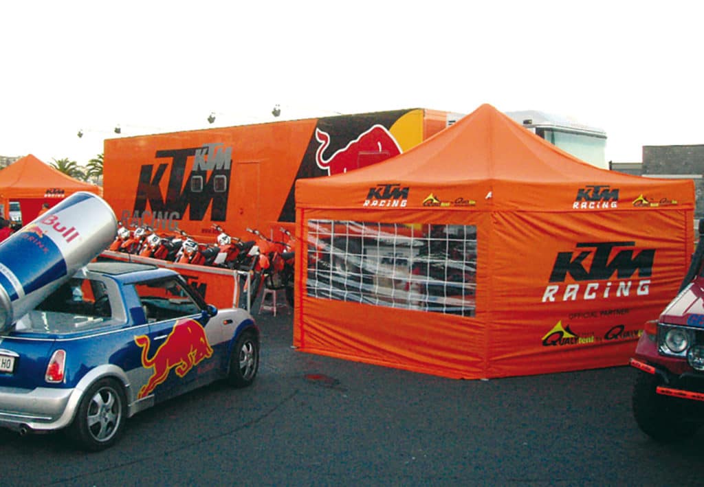 Qualytent personalizzazione – ktm – 01 Qualytent Personalisierung - ktm - 01